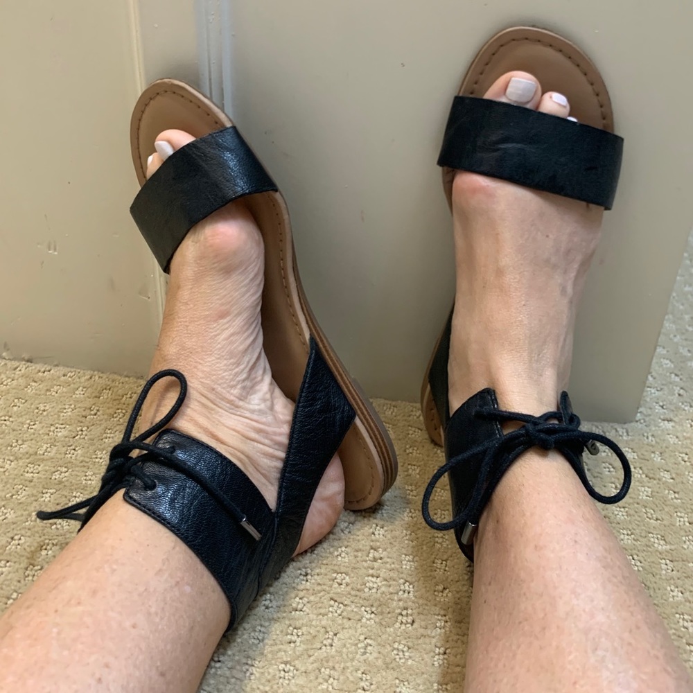 franco Sarto black sandals